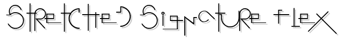 Stretched Signature Flex font
